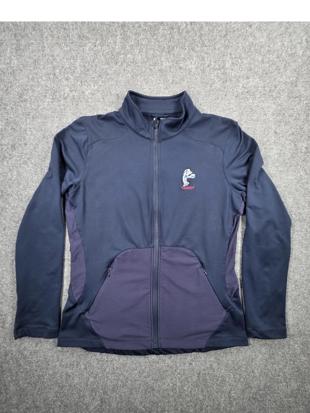 Levelwear Cabot Golf Womens Large Jacket Cape Breton Full Zip Blue Lobster